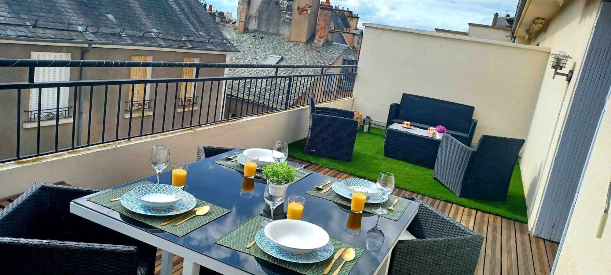 Apartamento La Terrasse De St Amans Rodez Exterior foto
